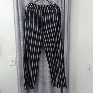 Forever 21 drape side open wide leg pants